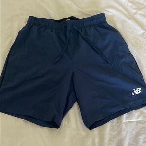 New Balance Blue Athletic Shorts Lightweight Elastic Waist